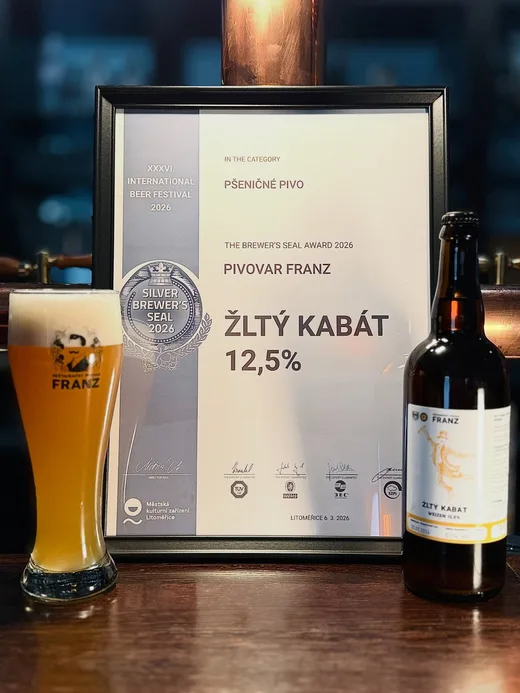 Pivo Žltý kabát s ocenením, FRANZ
