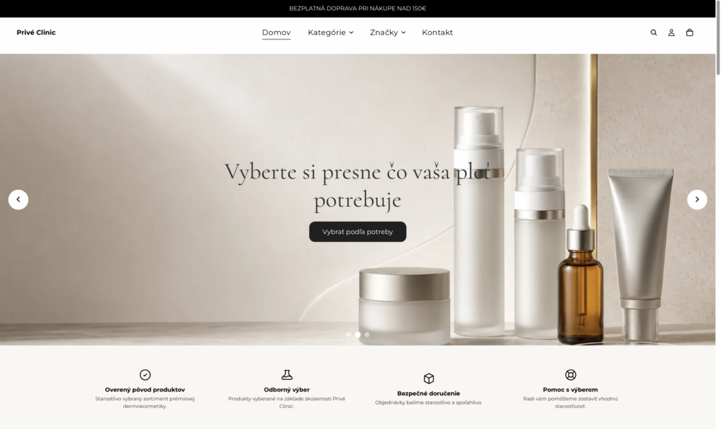 Privé Clinic — e-shop s dermokozmetikou